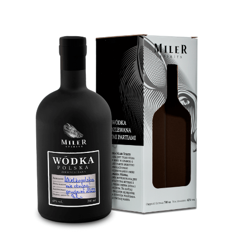 Wódka ziemniaczana 42% MILER Spirits LIMITOWANA BLACK EDITION